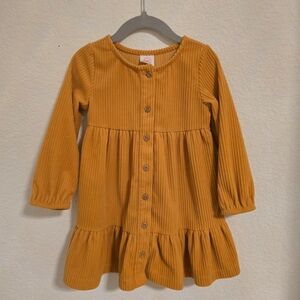 Stylish Mustard Girls Dress Size 2T